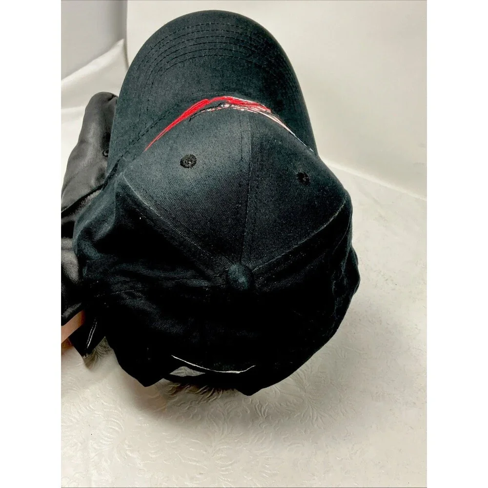 Vintage Ford Mustang American Flag Horse Hat Cap Strapback RARE Embroidered